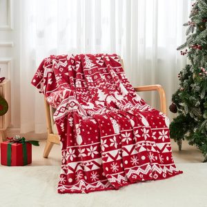 “Warm cosy Christmas throw blanket UK”