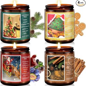“Christmas candle set festive holiday décor”